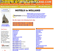 Tablet Screenshot of hotels-holland.com